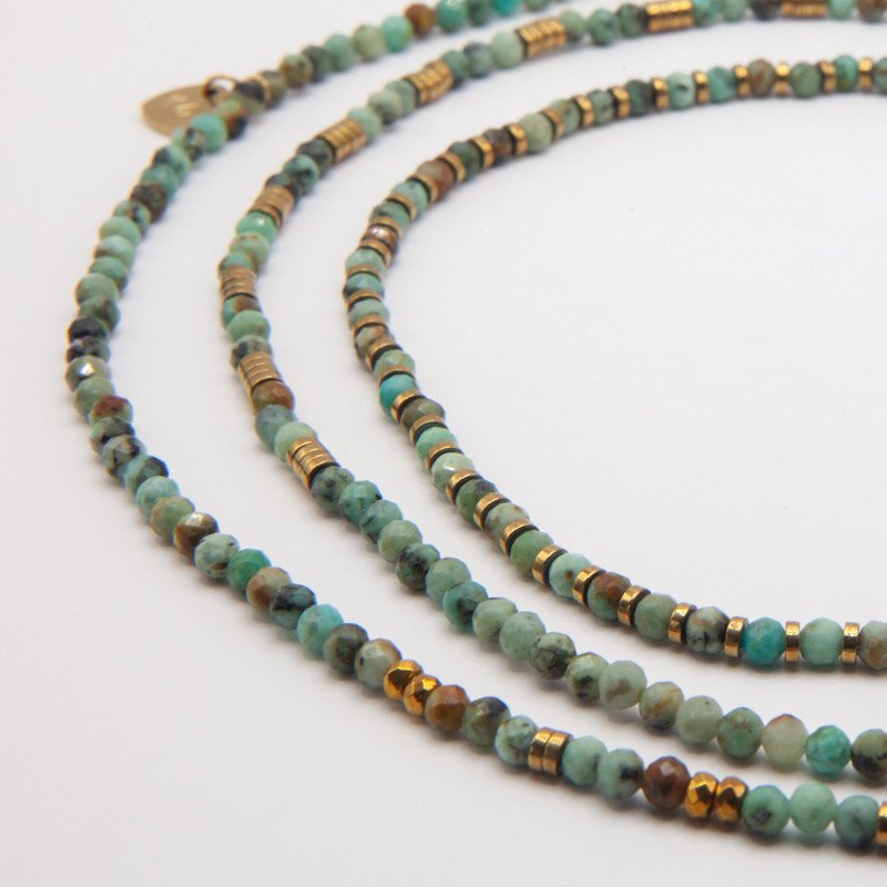 Bracelet/Collier "Reves d'océan" en Turquoise Naturelle – Éclat d’océan & style affirmé