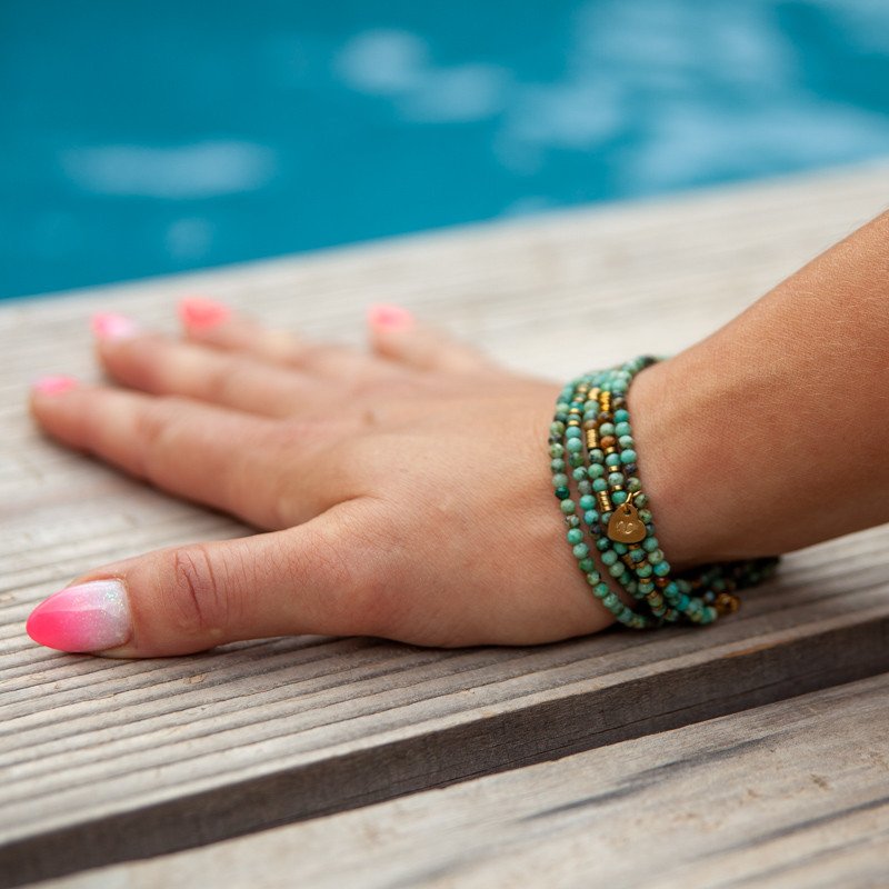 Bracelet/Collier "Reves d'océan" en Turquoise Naturelle – Éclat d’océan & style affirmé