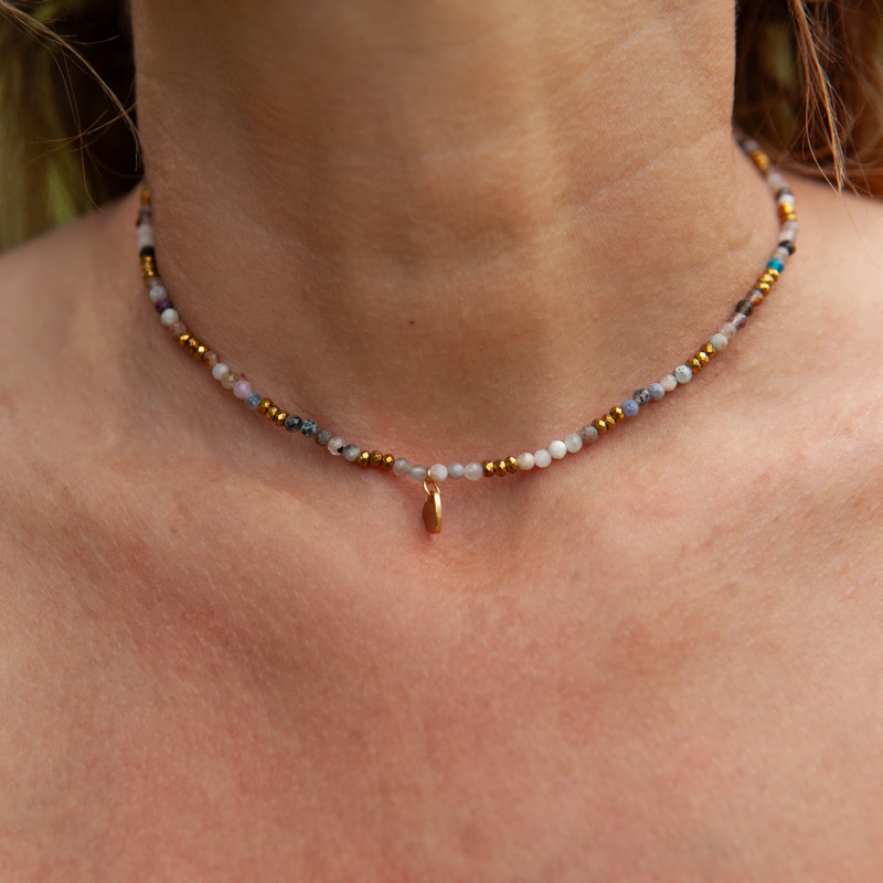 Collier radial multicolore" Eternel" – Expression libre et éclat lumineux | Petit Cœur