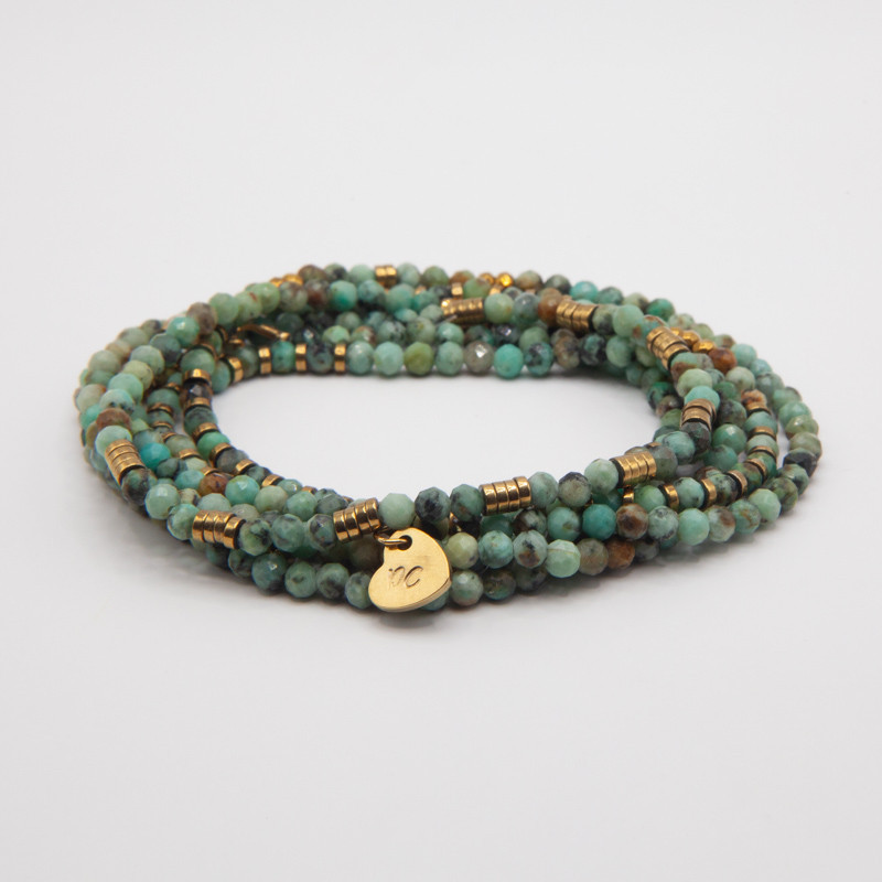 Bracelet/Collier "Reves d'océan" en Turquoise Naturelle – Éclat d’océan & style affirmé