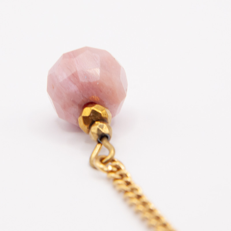 Boucles d’oreilles Maya – Tourmaline rose | Collection Noéma | Petit Cœur